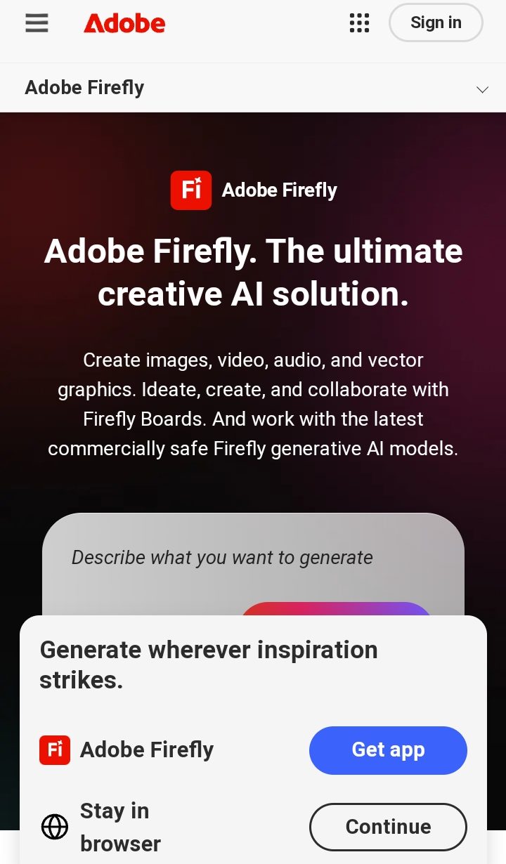 هوش مصنوعی عکس ساز Adobe Firefly