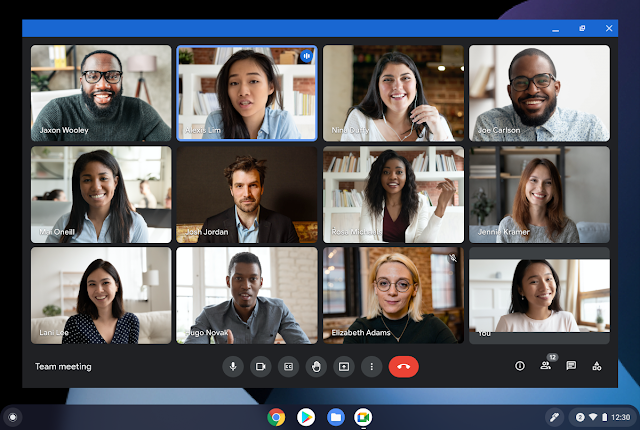 GoogleMeetPWAOpenedForAMeeting