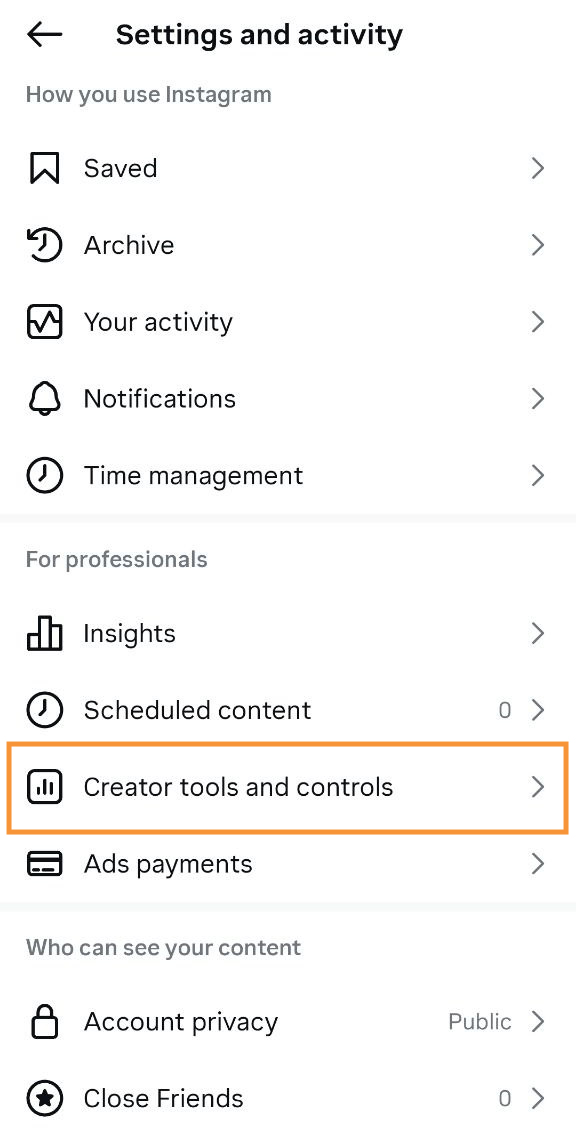 دایرکت اتوماتیک اینستاگرام کجاست؟