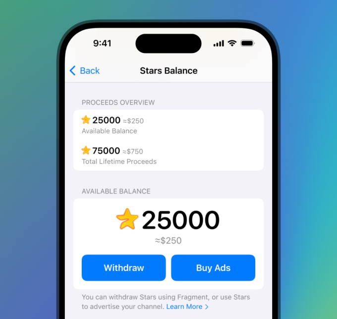 استارز تلگرام کجاست؟