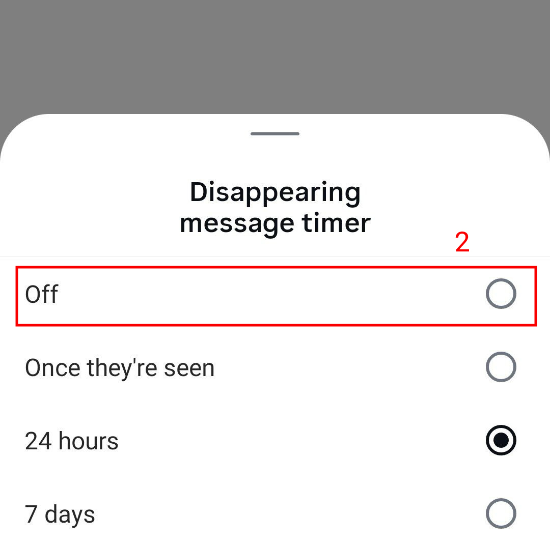چگونه پیام مدت دار را غیر فعال کنیم