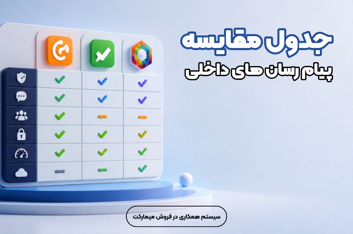 جدول مقایسه پیام رسان‌های داخلی
